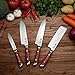 KEEMAKE Nakiri Knife Japanese Vegetable Knife 7 Inch, Sharp German High Carbon Stainless Steel Asian Kitchen Knife, Usuba Knife with Red Pakkawood Handle