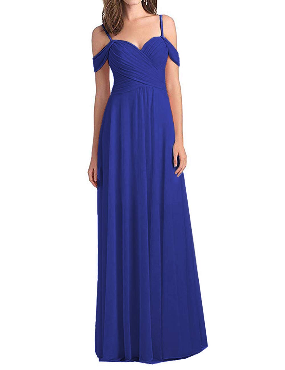 H.S.D Off The Shoulder Bridesmaid Dresses Long Prom Evening Dress Spaghetti Strap Bridesmaid Gowns