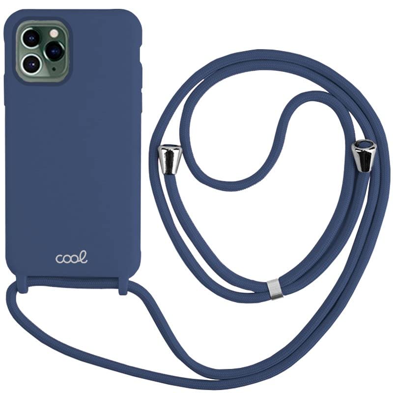 Cool Case for iPhone 14 Pro Navy Smooth Lanyard