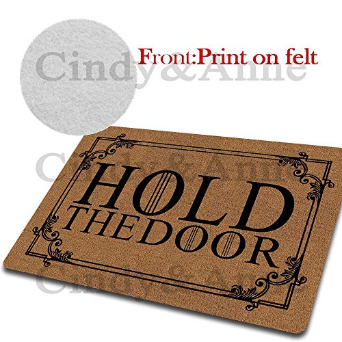 Tdou Hold The Door Game of Thrones Doormat Entrance Floor Mat Funny Doormat Door Mat Decorative Indoor Outdoor Doormat 23.6 by 15.7 Inch