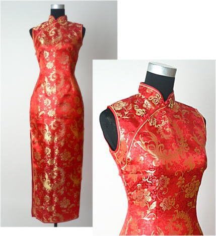 Amazon フラワー Flower 長身用チャイナドレスロング 尾花 赤 S M L Xl Xxl S 7号 ワンピース チュニック 通販