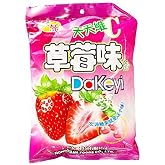 Hongyuan Dakeyi Strawberry Flavoured Hard Candy (350g), 1 Pack