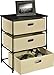 Ameriwood Home Sidney 3 Bin Storage End Table, Black