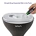 VAVA 2-in-1 Diffuser Essential Oil Compatible, Aroma Wood Grain Ultrasonic Cool Mist Humidifiers for Bedroom Office Home Nursery Yoga Spa, No Light Disturb-(1.2L/0.3 Gallon, US 110V), Brown