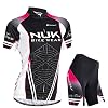NUCKILY Vrouwen Fietsen Jersey en Gel Gewatteerde Korte Pak Voor Zomer