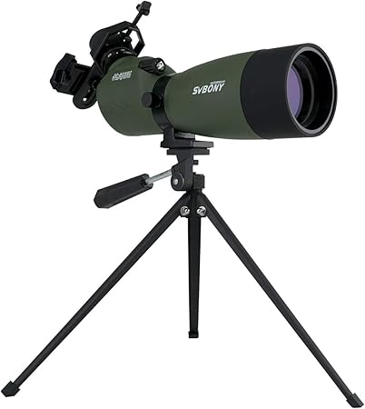 Amazon Svbony Sv14 フィールドスコープ スポッティングスコープ 傾斜型 60x 60mm Bak4プリズム Fmc Ipx7防水 天体観測 野鳥観察 バードウォッチング スマホアダプタ付き 卓上三脚付き フィールドスコープ 通販