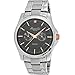 Kenneth Cole 10022311 Unisex New York Diamond Accent Stainless Black Dial Silver Watch