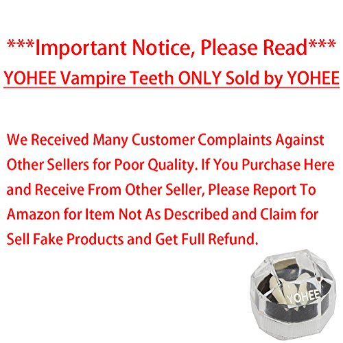 YOHEE 3 Pairs Vampire Teeth Fangs Dentures Cosplay Props Halloween Costume Props Party Favors