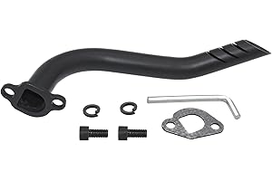 WNOOENG Exhaust Header Kit for Predator 212cc 196cc 6.5hp GX160 GX200 Coleman CT200u CT200u-EX BT200X Mini Baja Warrior MB200 KT196 Clone Engine Mini Bike & Go Kart Performance Parts