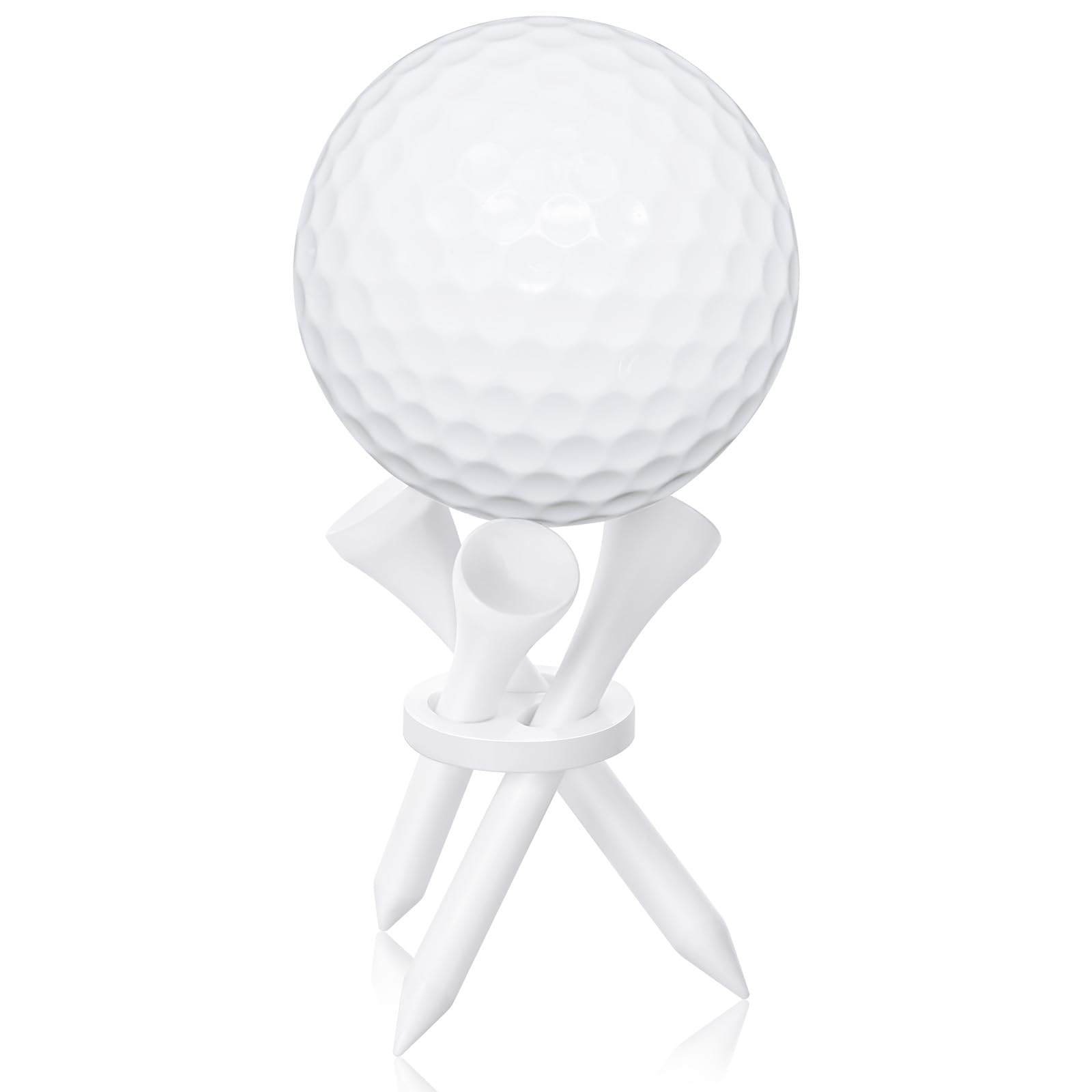 Photo 1 of Gemscream 1 Pc Acrylic Golf Ball Display Holder Tripod Golf Ball Display Rack Golf Ball Display Stand Holder for Memorabilia Decor Autograph Protection Collection, Includes 3 Golf Tees and 1 Ring