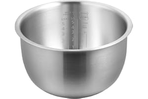 316 Stainless Steel Inner Pot Compatible with Zojirushi NS-ZAC10 Rice Cooker, Replacement Inner Bowl for 3L 5.5-Cup Models, T