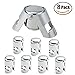 FUNJIA 8 Pack Stainless Steel Vacuum Champagne/Wine Sealer Bottle Stopper, Solid seal kept fresh