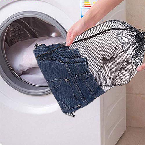 image for QVQQ Mesh Stuff Sack Large Lightweight Golf Ball Bag Durable Nylon Mes