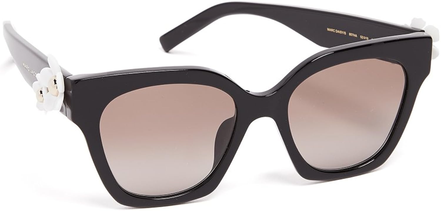 Marc Jacobs Daisy/S 807 Black Daisy/S Square Sunglasses Lens Category 2 Size 52mm Marc Jacobs