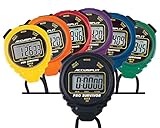Accusplit A601X Pro Survivor Rainbow Plus One Stopwatches(6 Pack), Black