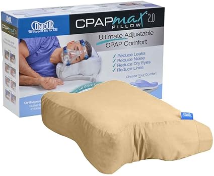 Amazon Com Contour Products Cpapmax 2 0 Pillow W Beige Case For