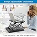 HUANUO Adjustable Laptop Stand for Desk – Easy to Sit or Stand with 9 Adjustable Angles, Laptop Riser Reduces Neck Pain, Fits 15.6 Inch Laptop & Notebook, Height Adjustable Computer & Tablet Riserthumb 1
