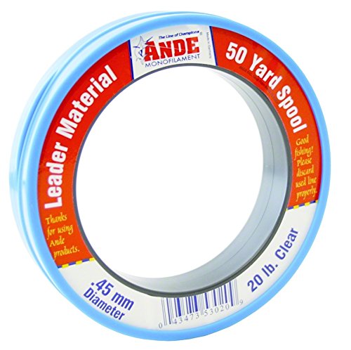 Ande PCW50-20 Mono Leader Wrist, 50-Yard Spool, 20-Pound