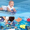 Wendergo Tummy Time Mat Inflatable Water Mat Baby Playmat Sensory Toy Early Development Activity Pad for Infants…