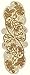 COTTON CRAFT - Beaded Table Runner - Scrolling Leaves - Ivory Gold - 13x36 - Hand Made by Skilled Artisans - A Beautiful Complement to Your Dinner Table Décor - Spot Clean Only