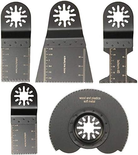 Maslin 5Pcs Set Oscillating Multi Tool Saw Blades For Parkside Workzone Einhell Challen