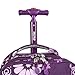 J World New York Sundance Rolling Backpack Girl Boy Roller Bookbag, Purple Flower, 20 X 13 X 9 (H X W X D)