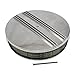 Assault Racing Products A6801-4 14 x 3 Round Partial Finned Top Polished Aluminum Air Cleaner Assembly Retro