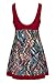 wantdo Women's Plus Size Swimsuit Cover One Piece Swimwear WineRed US 10-12