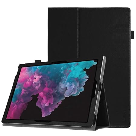 Fintie Microsoft Surface Pro 6 Hülle - Slim Fit Kunstleder Stand Schutzhülle Cover mit Stylus-Halterung für New Surface Pro 6