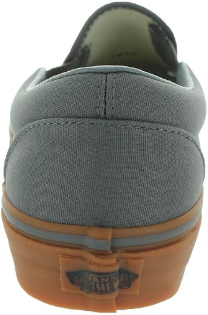 black vans slip ons gum sole