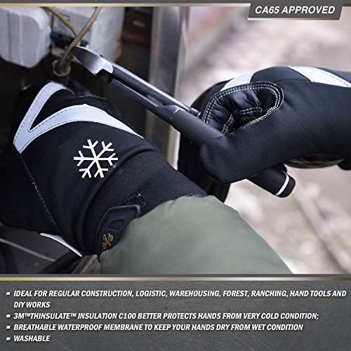 image for Vgo... Vgo 2Pairs -4℉ or above 3M Thinsulate C100 Lined High Dexteri