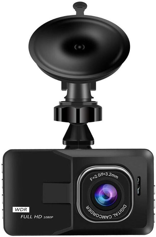 Car Camera - Dash Cam 1080P FHD DVR Front and Rear,Dash Camera for Cars for Cars Super Night Vision, 120° Wide Angle, HDR, Time Lapse, Motion Detection, Loop Recording and G-Sensor (Black)