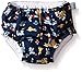 i play. Toddler Boys' Snap Reusable Absorbent Swim Diaper, Navy Whales