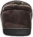 isotoner Men's Microsuede A-Line Slip-On Slipper with Plush Tweed Lining