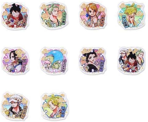 ワンピース アクリルバッジ コレクション 第1弾 One Pieceグッズ類 ストラップキーホルダー系 ワノ国全10種セット