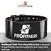 ProFitness Dark Leather Workout Belt (4 Inches Wide) – Proper Weightlifting Form – Lower Back and Lumbar Support for Powerlifting Workouts, Deadlifts (Black/Black, X-Large)