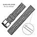 TRUMiRR Watch Band for Fossil Men's Gen 5 Carlyle/Gen 5 Garrett/HR, Canvas Nylon Watchband Steel Buckle Strap for Fossil Men's Collider HR/Gen 5E 44mm / Gen 4 Explorist HR