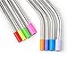 YIHONG Stainless Steel Metal Straws Set of 8 Pcs Reusable Drinking Straws with 2 Cleaning Brushes Silicon Cover for 20 30oz Tumblers 3 Sizes 6mm|8mm|9.5mm 2 Lengths 8.5 Inch|10 Inch