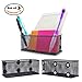 Aarya Magnetic Storage Basket, Wire Mesh Bins for Office Supplies, Set of 3 Pencil Holder Marker Pen Organizer with 6 Heavy-Duty Magnets for Whiteboard Locker Accessories, keeps workplace clutter-free