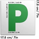 KEPLIN Haltons Magnetic L & P Plates 4 Pack 1.3mm PVC UK DVSA compliant view 3