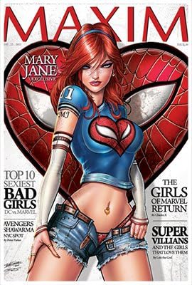 Hot Girls of Marvel v32 Mary Jane Watson 12x18 Metal Poster