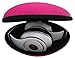 CASEBUDi Oval Hard Shell Headphone Carrying Case | Travel Pouch Protection Compatible with Foldable Headphones | Pink Ballistic Nylon