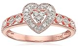 10k Gold Diamond Heart Ring (0.04 cttw, I-J Color, I2-I3 Clarity)