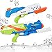 iBaseToy 2 Pack Super Water Gun, 10M Long Range Squirt Guns Water Soaker Blaster for Kids Adults,1000CC/ 570CC High Capacity Squirt Toy Water Fighting Toys for Boys Girls