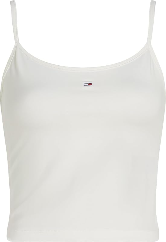 Damen 2er Pack Tops Essential Strap Top Stretch, Mehrfarbig (Ecru/Sweet Blue), XL