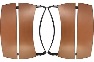 Quantfire Side Shelves Big Green Egg Accessories, Composite 2 Slat Egg Mates for Medium Big Green Egg with Folding Side Shelves Replacement Parts Grill & Smoker Accessories