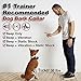 Dog Bark Collar - Barking Collar with Humane Static Vibration Correction, USB Rechargeable for Breeds and Sizes over 10 lbs with 4 training modes, Trainer Recommended Dog Training Device (Grey) - New