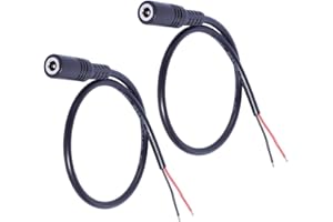 4017 Male/Female Plug to Open End Cable Wire Connector for PC Electronics LED Light Power Supply Wear Adapter