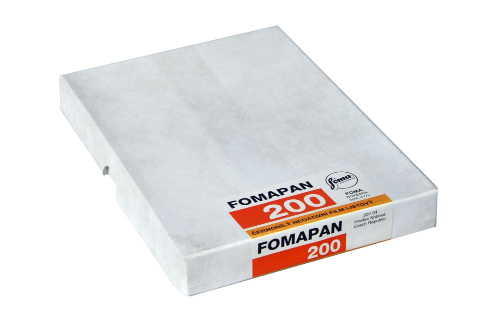 Foma Fomapan 200 ISO Black & White Negative Film, 4x5, 50 Sheets