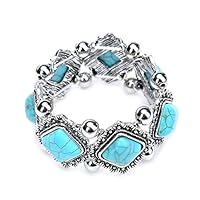 ForHe Bohemia Fashion Turquoise Bracelet Bangle Charm Jewelry For Women